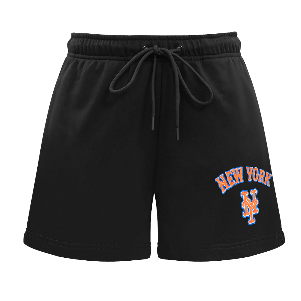 MLB NEW YORK METS CLASSIC WOMEN'S FLEECE SHORT (BLACK)