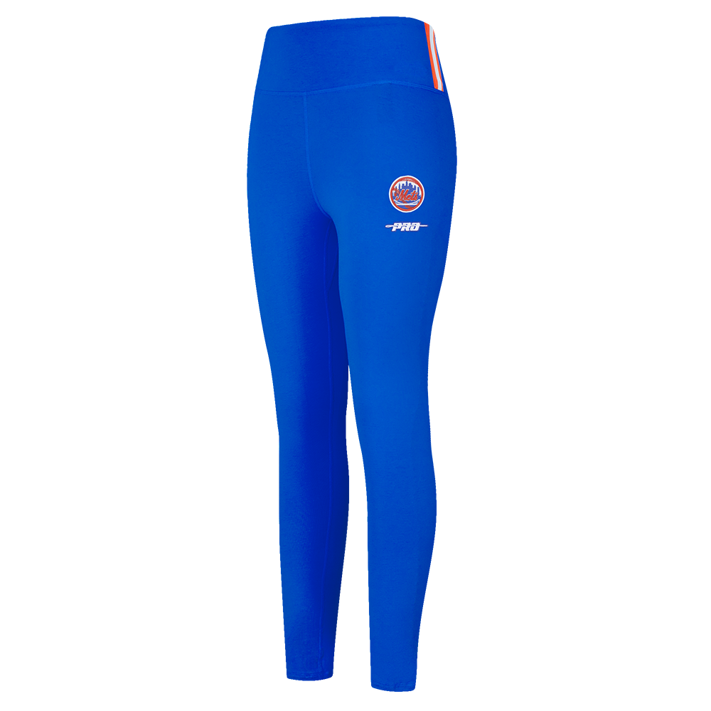 MLB NEW YORK METS RETRO CLASSIC LEGGING EN JERSEY ÉPAIS POUR FEMME (BLEU ROYAL)