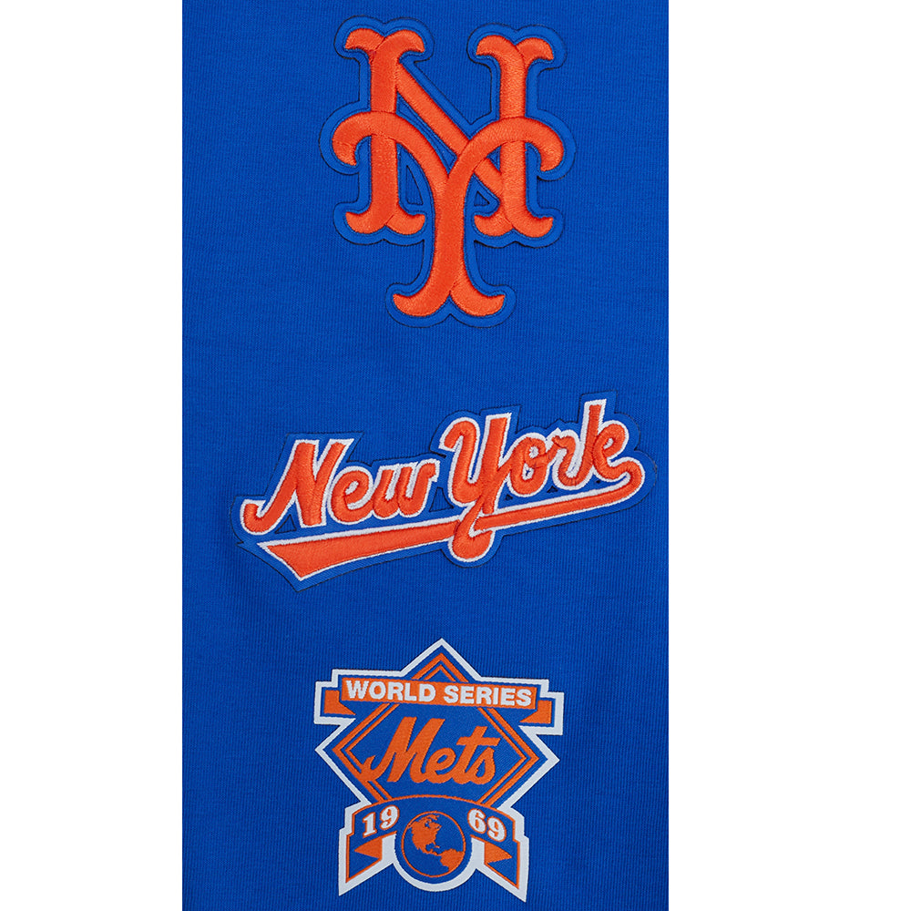 MLB NEW YORK METS RETRO CLASSIC LEGGING EN JERSEY ÉPAIS POUR FEMME (BLEU ROYAL)