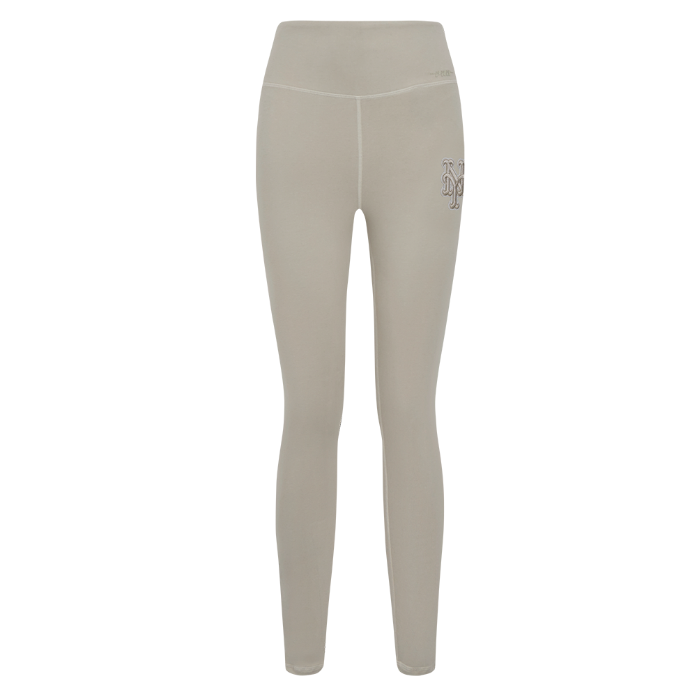 MLB NEW YORK METS NEUTRAL WOMEN'S JERSEY LEGGING (TAUPE)