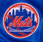 MLB NEW YORK METS MASH UP WOMEN'S RIB SATIN JACKET (ROYAL/ORANGE/ROYAL)
