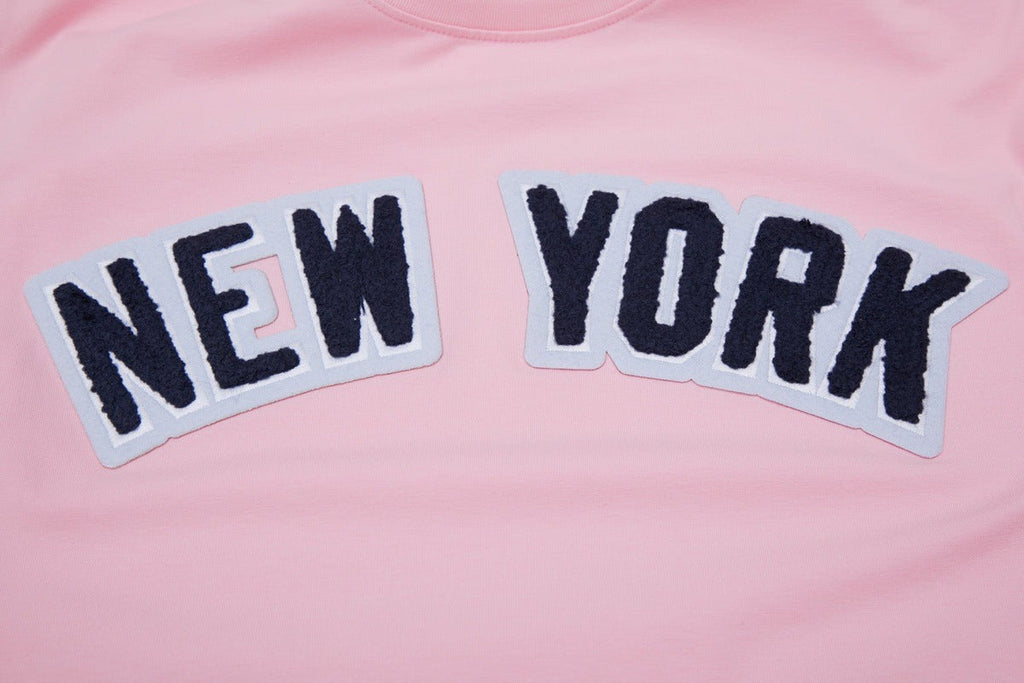 MLB NEW YORK YANKEES CLASSIC CHENILLE HAUT POUR HOMME (ROSE)
