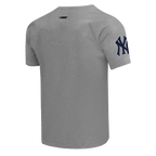 MLB NEW YORK YANKEES SCRIPT TAIL HAUT EN JERSEY SIMPLE POUR HOMME (GRIS)