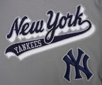 MLB NEW YORK YANKEES SCRIPT TAIL HAUT EN JERSEY SIMPLE POUR HOMME (GRIS)