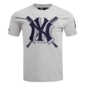 MLB NEW YORK YANKEES MASH UP MEN'S SJ TOP (HEATHER GREY)