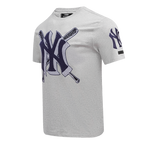 MLB NEW YORK YANKEES MASH UP MEN'S SJ TOP (HEATHER GREY)