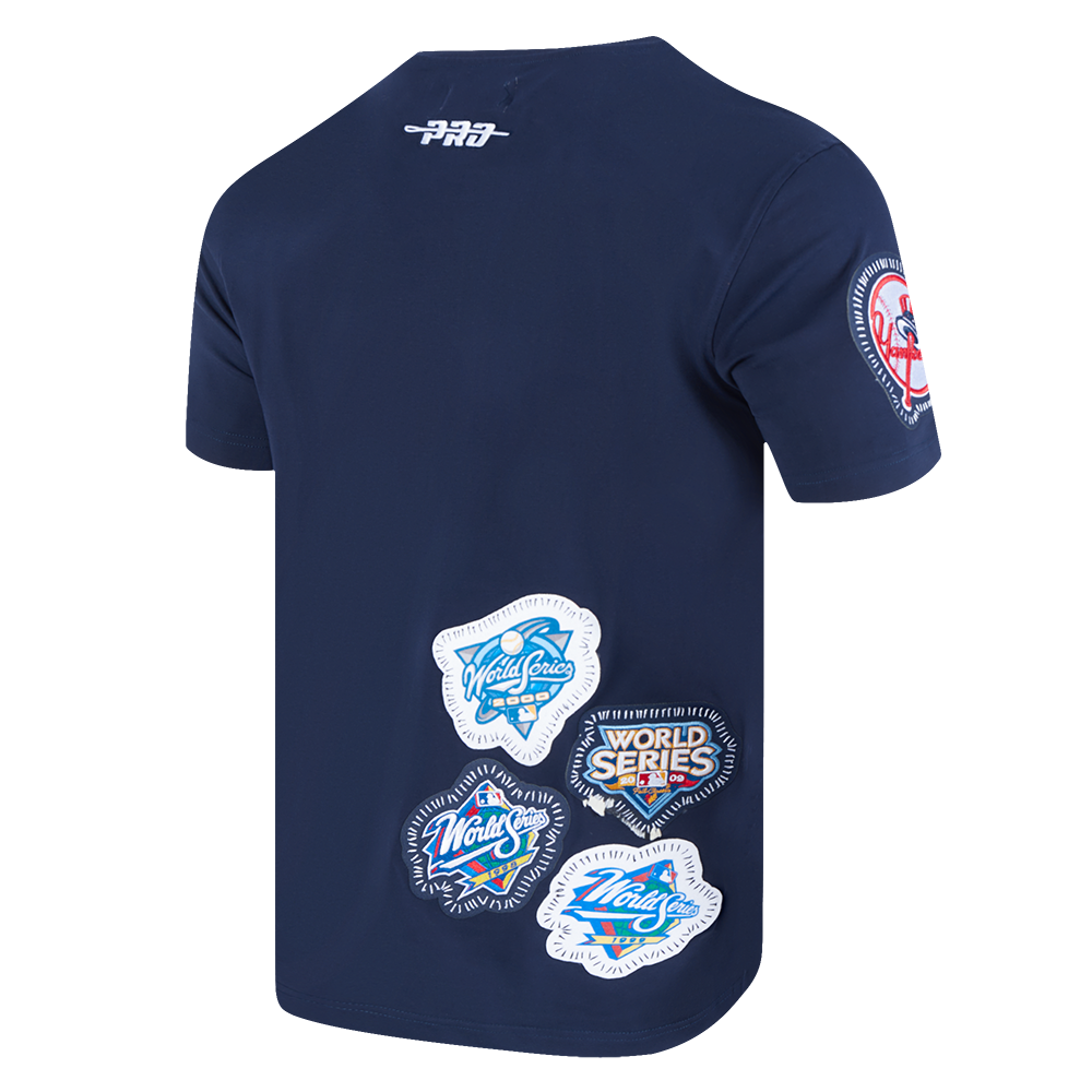 MLB NEW YORK YANKEES DIY PICK STITCH MEN'S SINGLE JERSEY TOP (MIDNIGHT NAVY)
