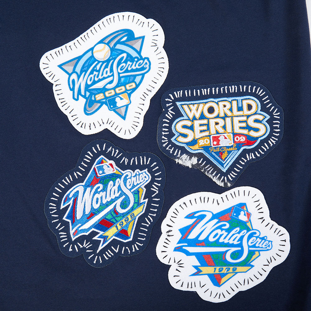 MLB NEW YORK YANKEES DIY PICK STITCH MEN'S SINGLE JERSEY TOP (MIDNIGHT NAVY)