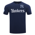 MLB NEW YORK YANKEES COUNTRY CLUB HAUT EN JERSEY SIMPLE À RAYURES POUR HOMME (MARINE MINUIT)