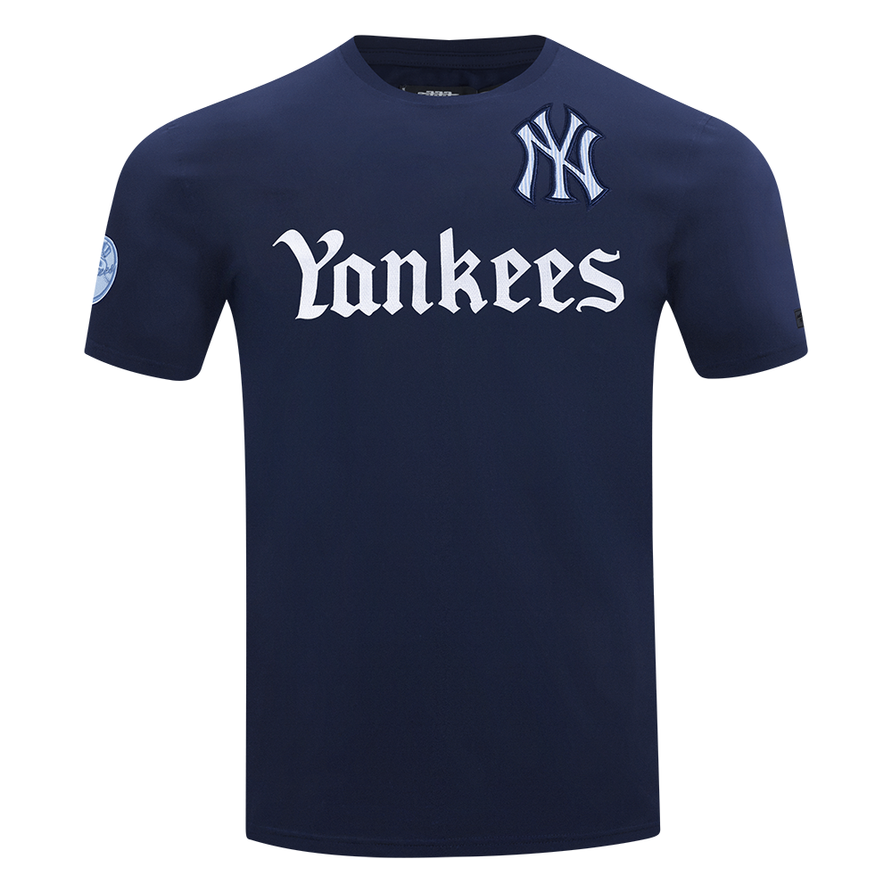 MLB NEW YORK YANKEES COUNTRY CLUB HAUT EN JERSEY SIMPLE À RAYURES POUR HOMME (MARINE MINUIT)