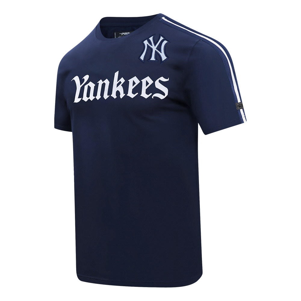 MLB NEW YORK YANKEES COUNTRY CLUB HAUT EN JERSEY SIMPLE À RAYURES POUR HOMME (MARINE MINUIT)