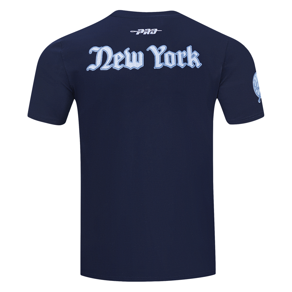 MLB NEW YORK YANKEES COUNTRY CLUB HAUT EN JERSEY SIMPLE À RAYURES POUR HOMME (MARINE MINUIT)