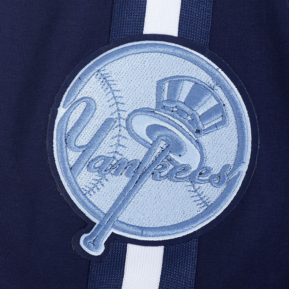 MLB NEW YORK YANKEES COUNTRY CLUB HAUT EN JERSEY SIMPLE À RAYURES POUR HOMME (MARINE MINUIT)