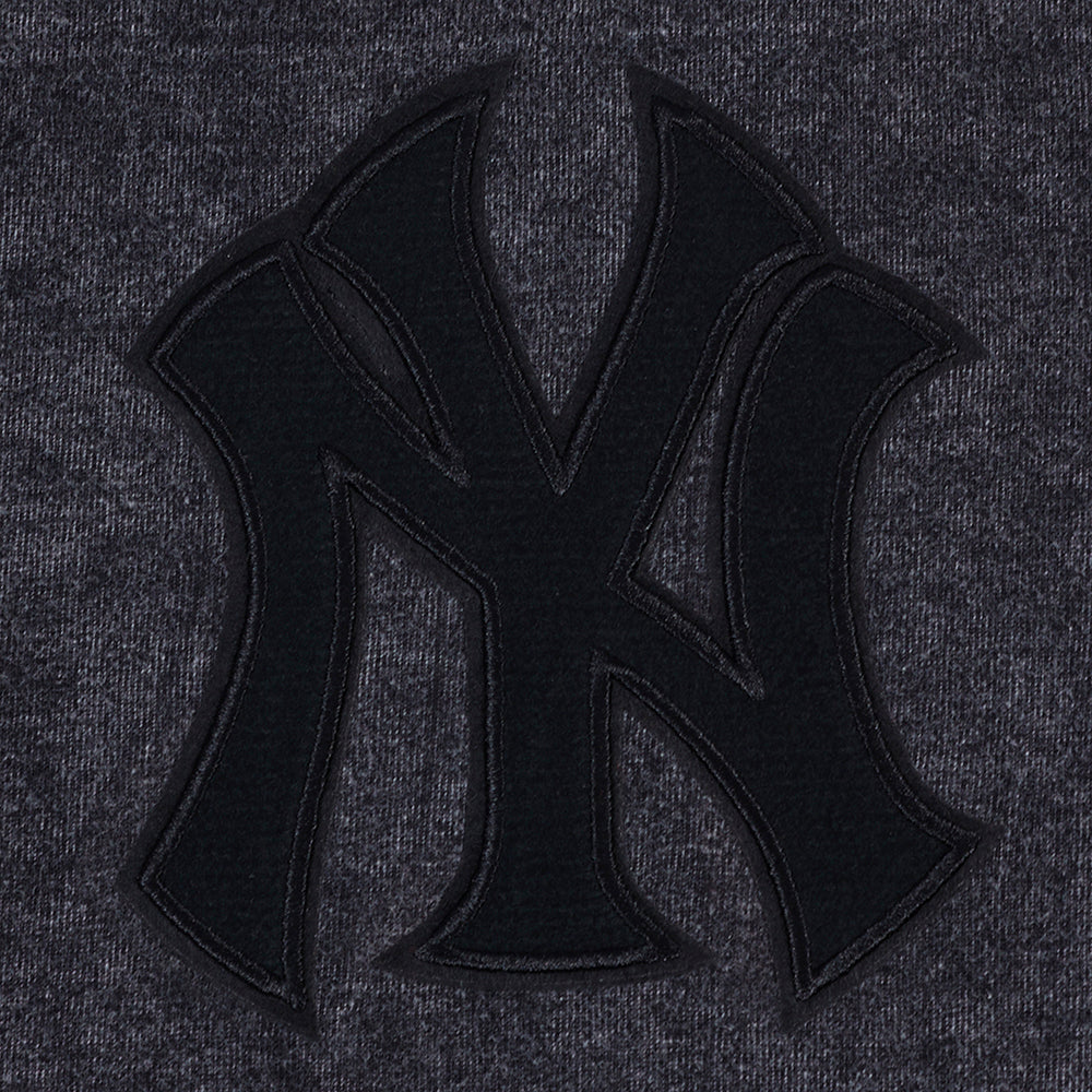 MLB NEW YORK YANKEES WASHED CLASSIC T-SHIRT À MANCHES COURTES POUR HOMME (NOIR DÉLAVÉ)