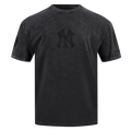 MLB NEW YORK YANKEES WASHED CLASSIC T-SHIRT À MANCHES COURTES POUR HOMME (NOIR DÉLAVÉ)