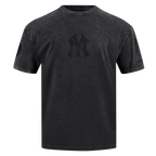 MLB NEW YORK YANKEES WASHED CLASSIC T-SHIRT À MANCHES COURTES POUR HOMME (NOIR DÉLAVÉ)