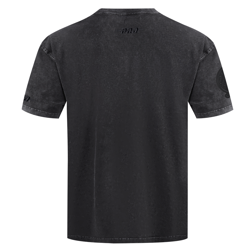 MLB NEW YORK YANKEES WASHED CLASSIC T-SHIRT À MANCHES COURTES POUR HOMME (NOIR DÉLAVÉ)