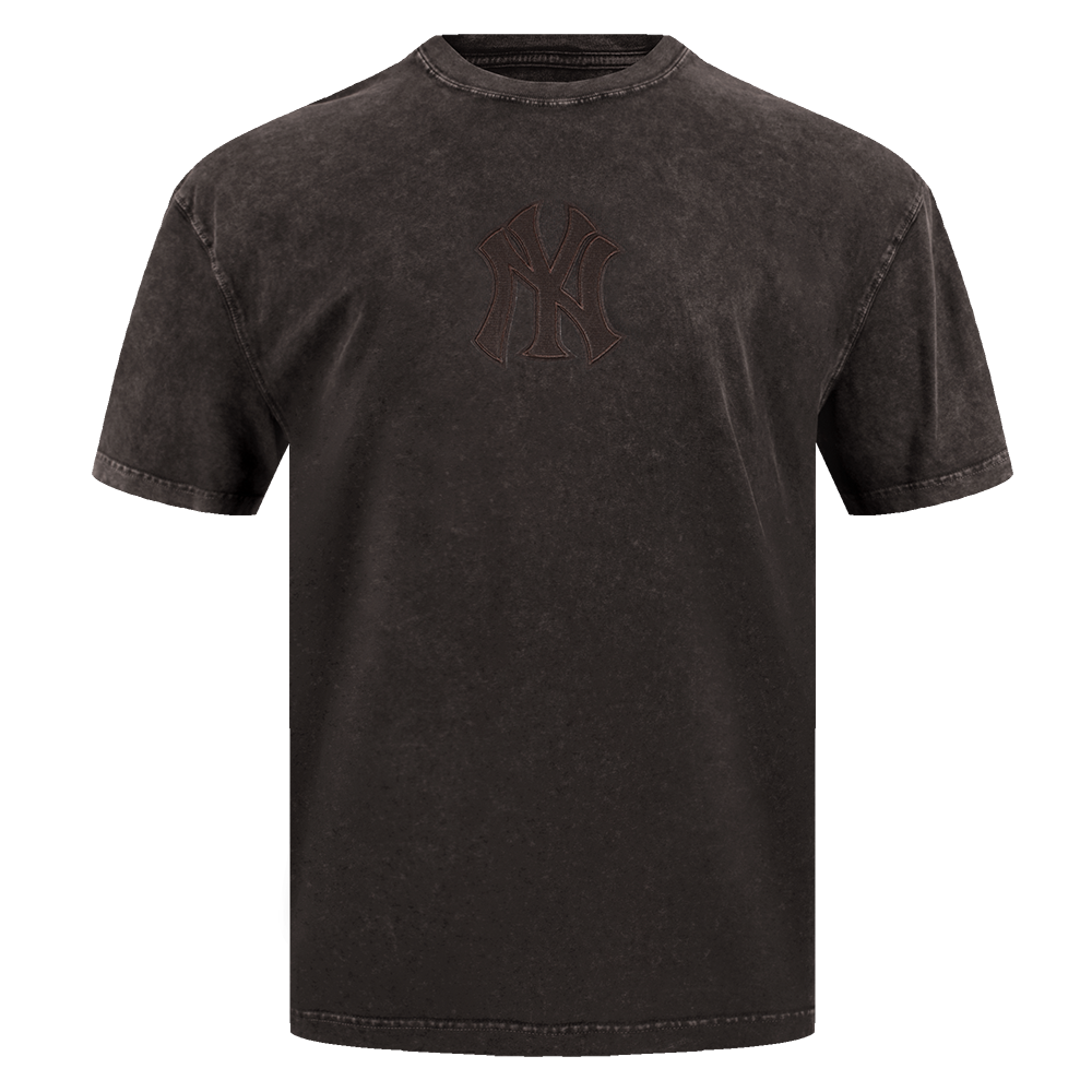 MLB NEW YORK YANKEES WASHED CLASSIC MEN'S S/S TEE (WASHED BROWN)