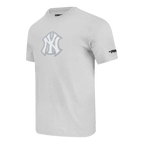 MLB NEW YORK YANKEES REBEL ATHLETICS HAUT EN JERSEY SIMPLE POUR HOMME (GRIS CHINÉ)