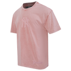 MLB NEW YORK YANKEES WASHED CLASSIC T-SHIRT À MANCHES COURTES POUR HOMME (MAUVE DÉLAVÉ)