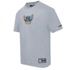 MLB NEW YORK YANKEES PARADISE HAUT À MANCHES COURTES POUR HOMME (GRIS CHINÉ FONCÉ)
