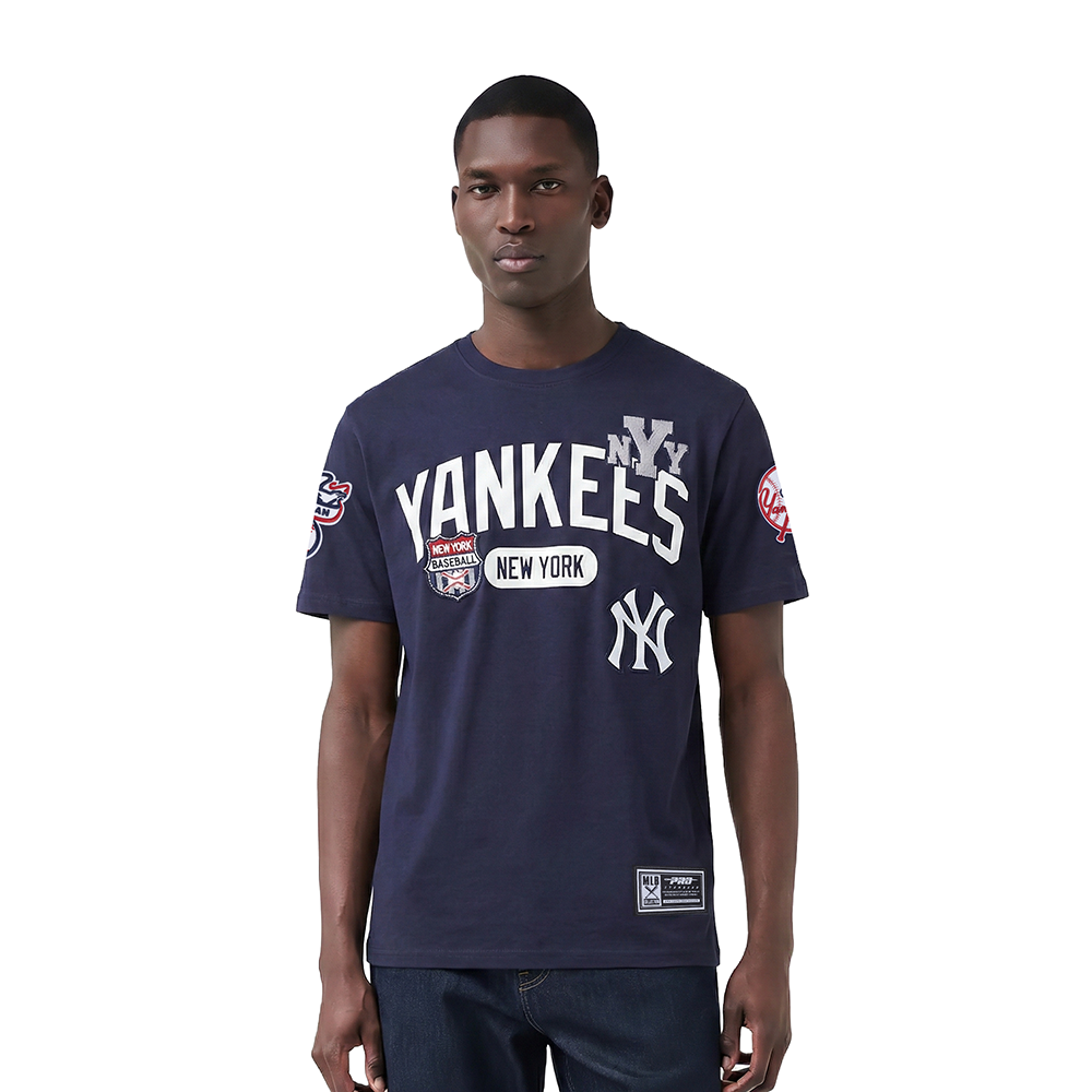MLB NEW YORK YANKEES LETTERMAN MEN'S S/S TOP (MIDNIGHT NAVY)