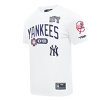 MLB NEW YORK YANKEES LETTERMAN MEN'S S/S TOP (WHITE)