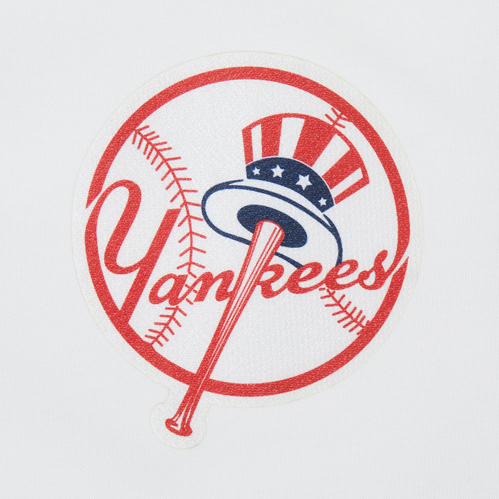 MLB NEW YORK YANKEES LETTERMAN BOUTONNÉ POUR HOMME (BLANC/MARINE MINUIT)