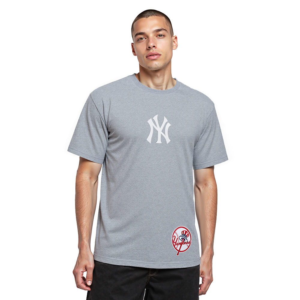 MLB NEW YORK YANKEES WINGSPAN MEN'S CJ DROP SHOULDER TOP V2 (DARK HEATHER GRAY)