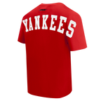 MLB NEW YORK YANKEES WINGSPAN MEN'S CJ DROP SHOULDER TOP V2 (RED)