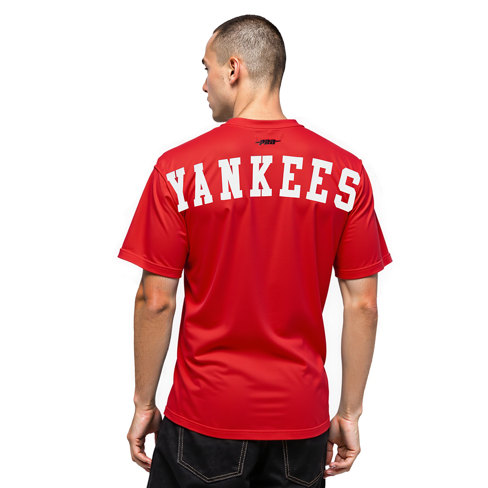 MLB NEW YORK YANKEES WINGSPAN MEN'S CJ DROP SHOULDER TOP V2 (RED)
