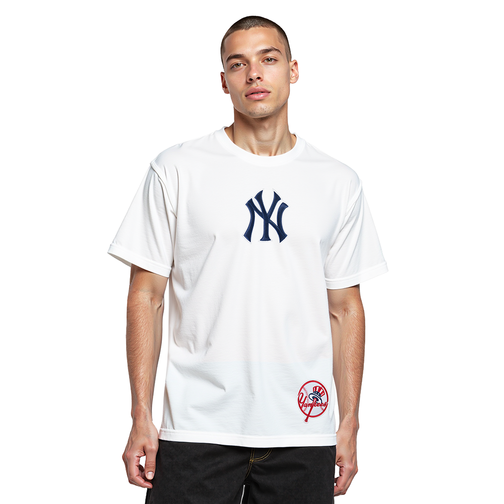 MLB NEW YORK YANKEES WINGSPAN MEN'S CJ DROP SHOULDER TOP V2 (WHITE)