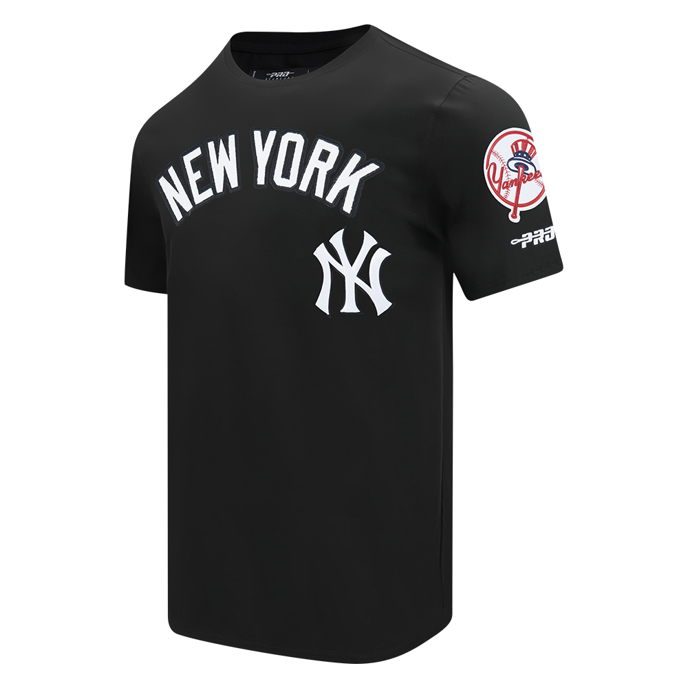 MLB NEW YORK YANKEES CLASSIC CHENILLE HAUT EN JERSEY SIMPLE POUR HOMME (NOIR)
