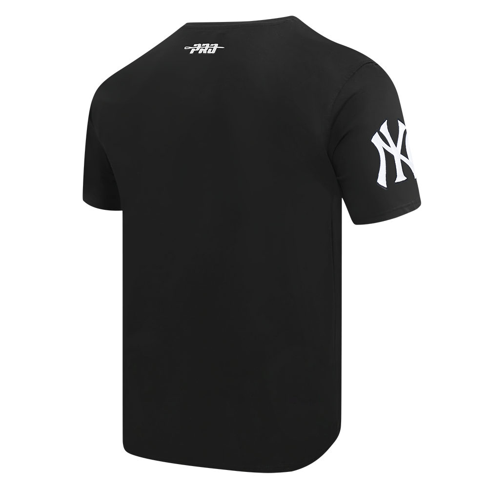 MLB NEW YORK YANKEES CLASSIC CHENILLE HAUT EN JERSEY SIMPLE POUR HOMME (NOIR)