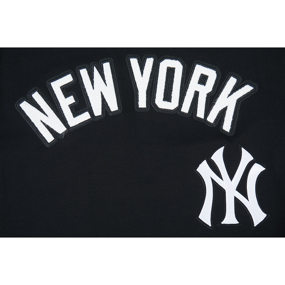 MLB NEW YORK YANKEES CLASSIC CHENILLE HAUT EN JERSEY SIMPLE POUR HOMME (NOIR)