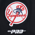 MLB NEW YORK YANKEES CLASSIC CHENILLE HAUT EN JERSEY SIMPLE POUR HOMME (NOIR)