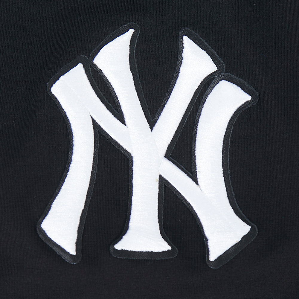 MLB NEW YORK YANKEES CLASSIC CHENILLE HAUT EN JERSEY SIMPLE POUR HOMME (NOIR)