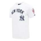 MLB NEW YORK YANKEES CLASSIC CHENILLE HAUT EN JERSEY SIMPLE POUR HOMME (BLANC)