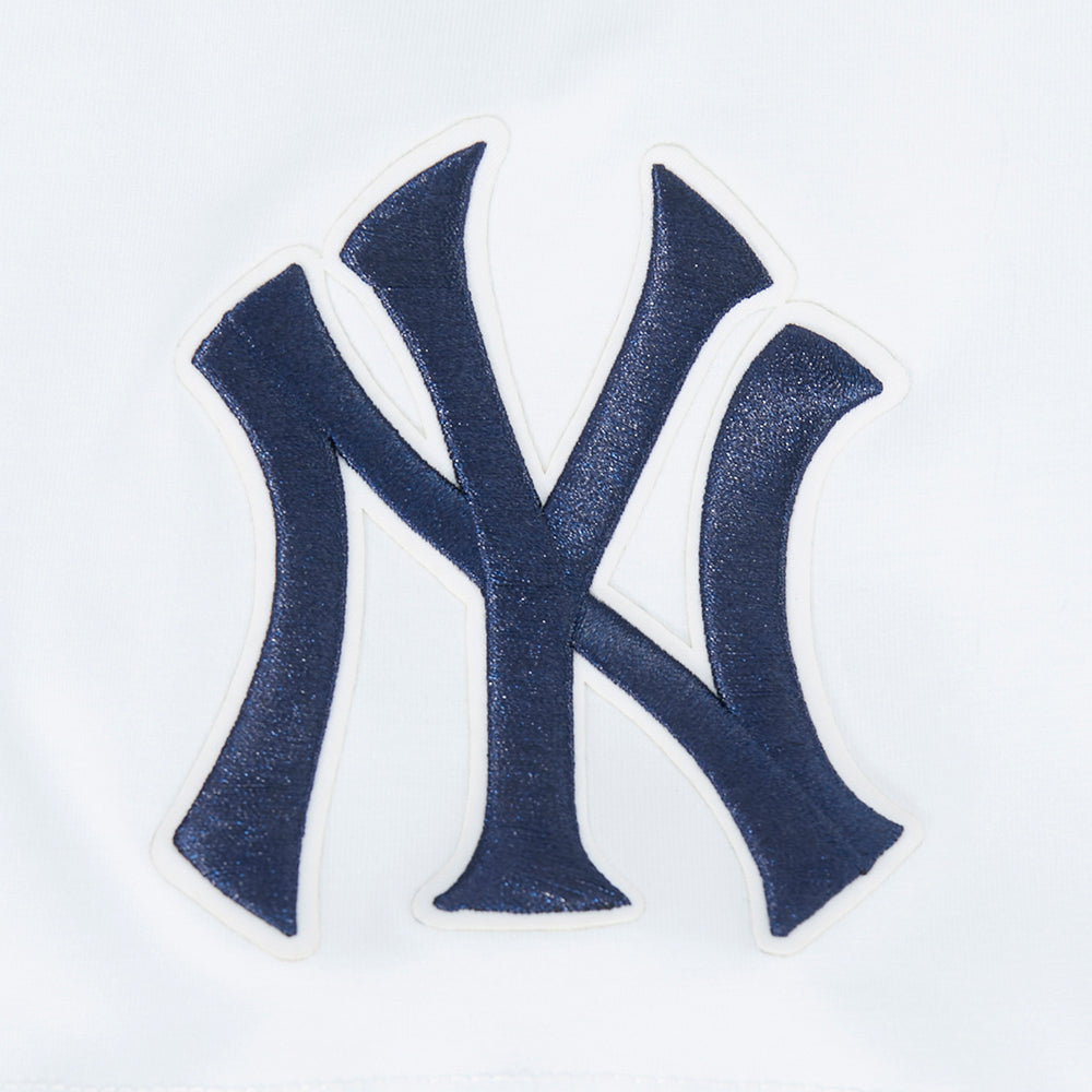 MLB NEW YORK YANKEES CLASSIC CHENILLE HAUT EN JERSEY SIMPLE POUR HOMME (BLANC)