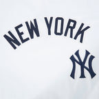 MLB NEW YORK YANKEES CLASSIC CHENILLE HAUT EN JERSEY SIMPLE POUR HOMME (BLANC)