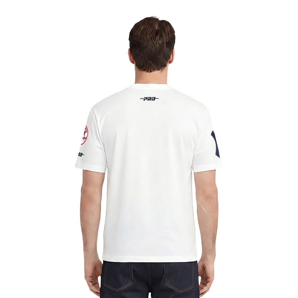 MLB NEW YORK YANKEES CLASSIC CHENILLE HAUT EN JERSEY SIMPLE POUR HOMME (BLANC)