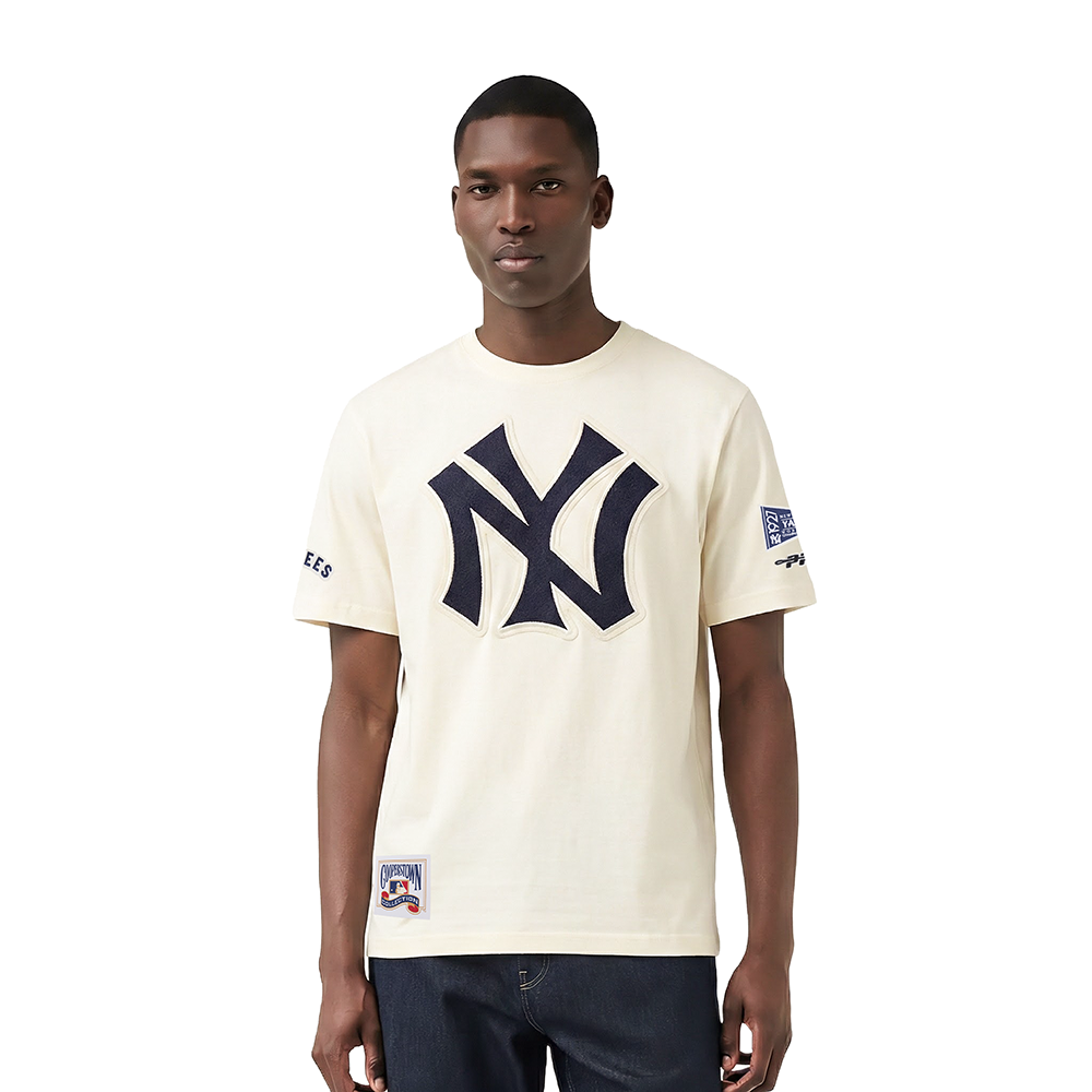 MLB NEW YORK YANKEES RETRO CLASSICS HAUT EN JERSEY SIMPLE POUR HOMME (COQUILLE D'ŒUF)