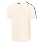 MLB NEW YORK YANKEES RETRO CLASSICS HAUT EN JERSEY SIMPLE À BANDES POUR HOMME (COQUILLE D'ŒUF/MARINE MINUIT)