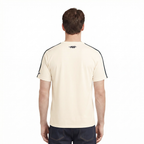 MLB NEW YORK YANKEES RETRO CLASSICS HAUT EN JERSEY SIMPLE À BANDES POUR HOMME (COQUILLE D'ŒUF/MARINE MINUIT)