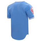 MLB NEW YORK YANKEES CLASSIC CHENILLE HAUT POUR HOMME (BLEU UNIVERSITÉ)