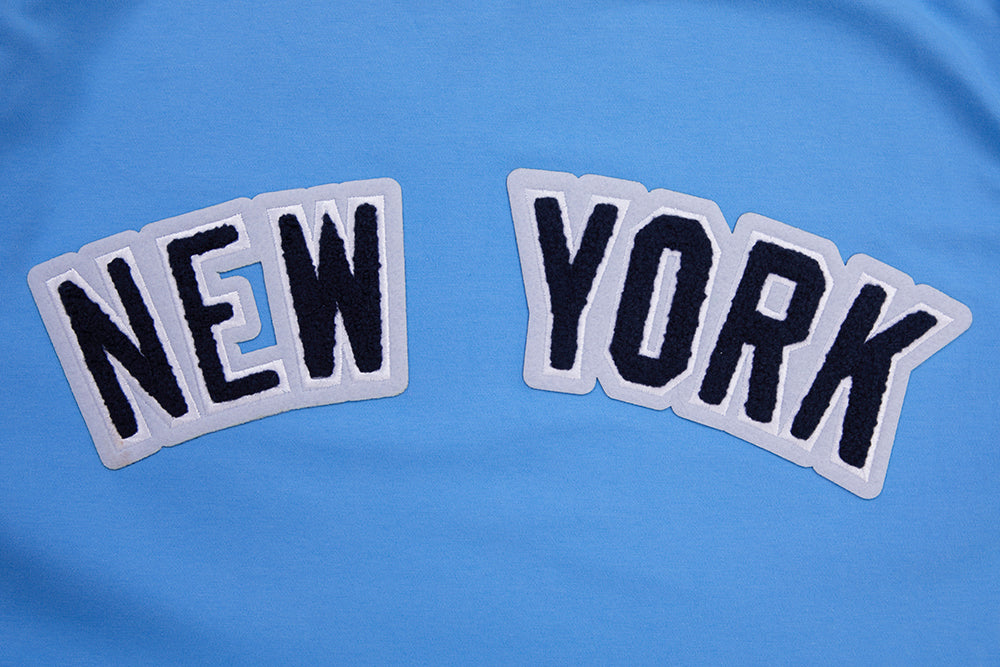 MLB NEW YORK YANKEES CLASSIC CHENILLE HAUT POUR HOMME (BLEU UNIVERSITÉ)
