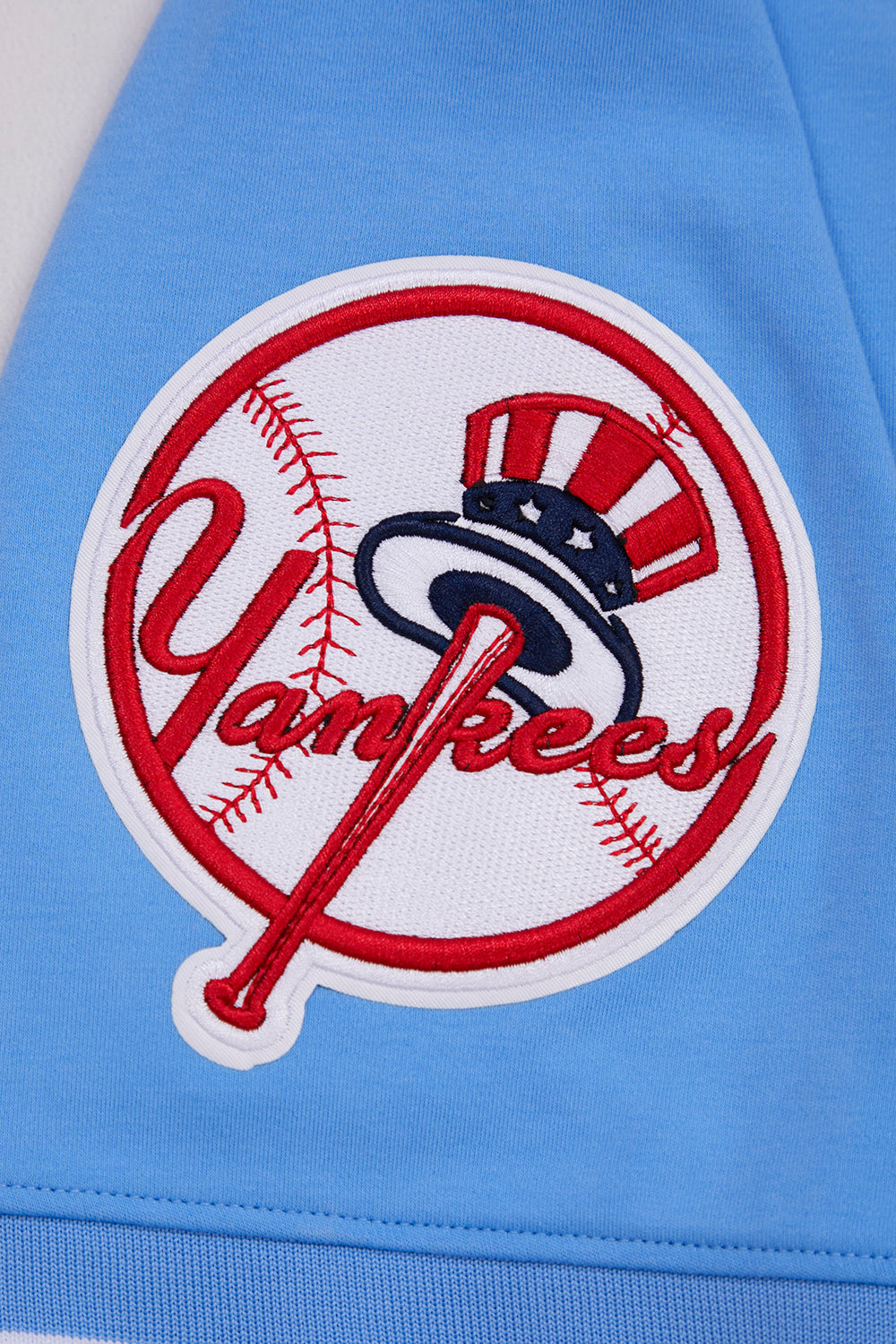 MLB NEW YORK YANKEES CLASSIC CHENILLE HAUT POUR HOMME (BLEU UNIVERSITÉ)