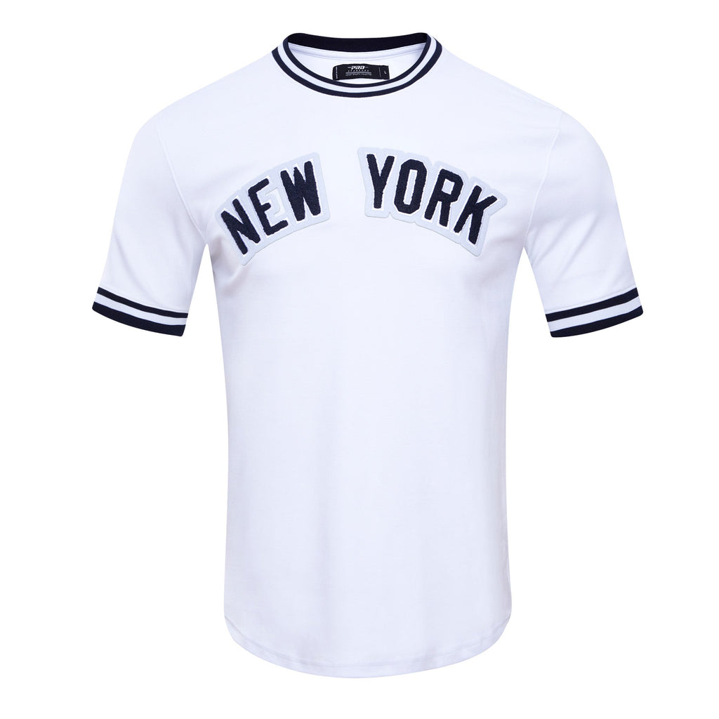 MLB NEW YORK YANKEES CLASSIC CHENILLE HAUT POUR HOMME (BLANC)