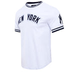 MLB NEW YORK YANKEES CLASSIC CHENILLE HAUT POUR HOMME (BLANC)