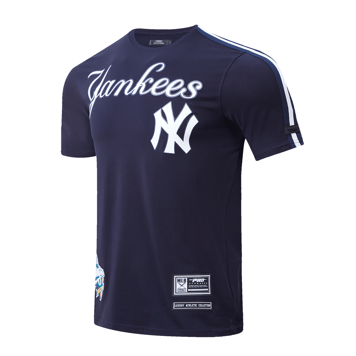 MLB NEW YORK YANKEES HAUT PRO TEAM À BANDES ET À LOGO POUR HOMME (MARINE MINUIT)